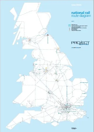 Map of all National Rail Stations