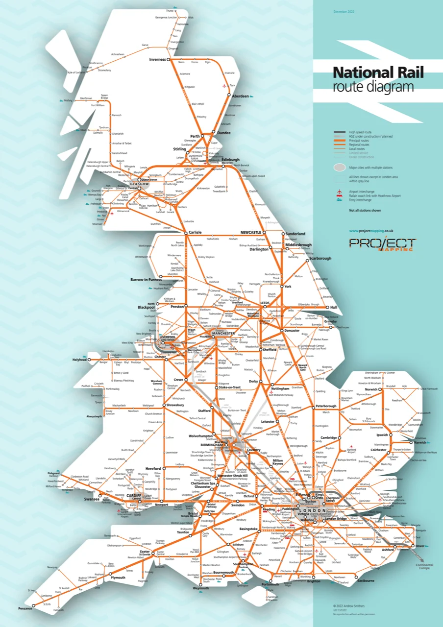 Maps of the National Rail Network | National Rail