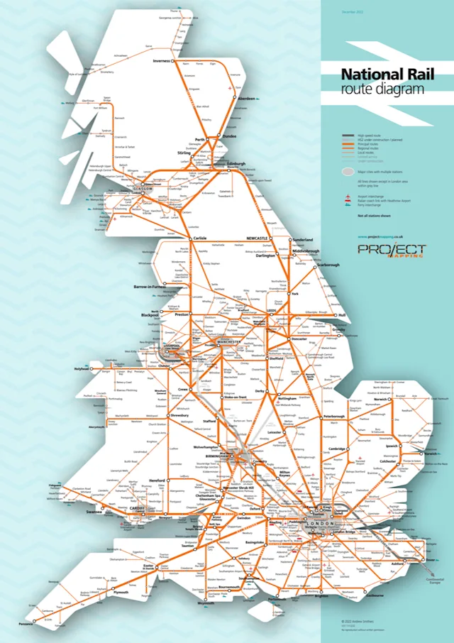 Maps of the National Rail Network | National Rail