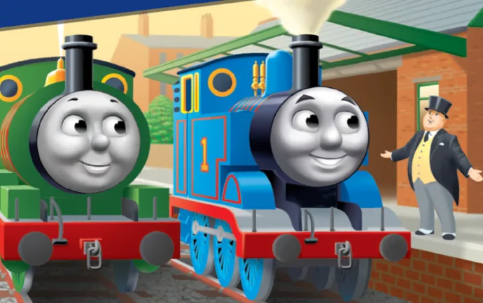 Thomas The Tank Engine and a friend