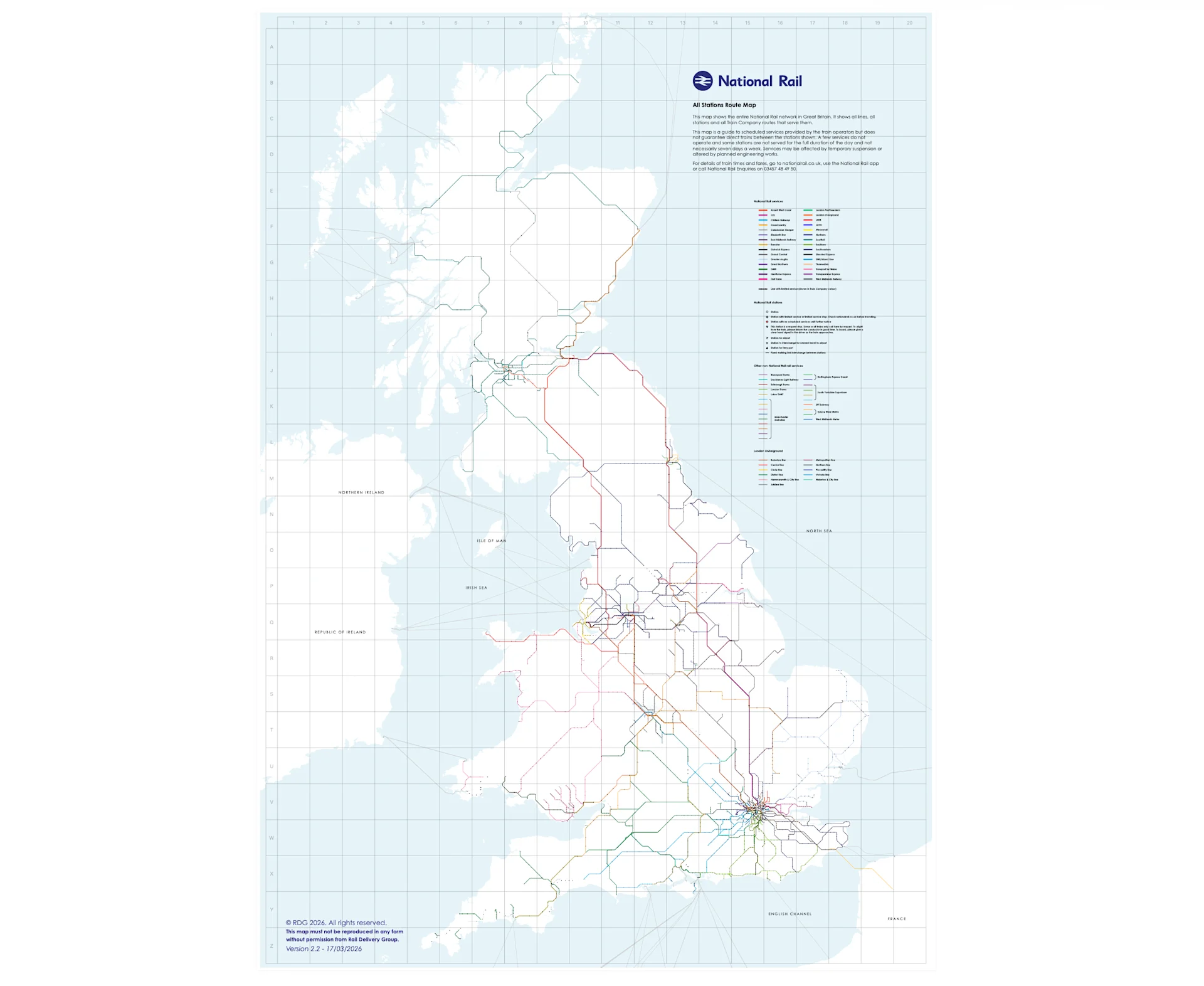 Maps of the National Rail Network | National Rail